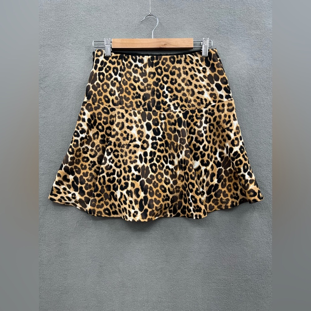 Express Women’s Size 6 A Line Skirt Silky Soft Animal Print Leopard